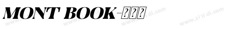mont Book字体转换